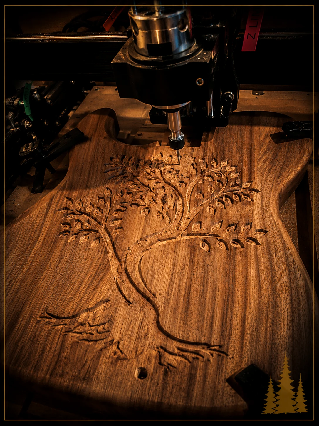 CNC carving detail